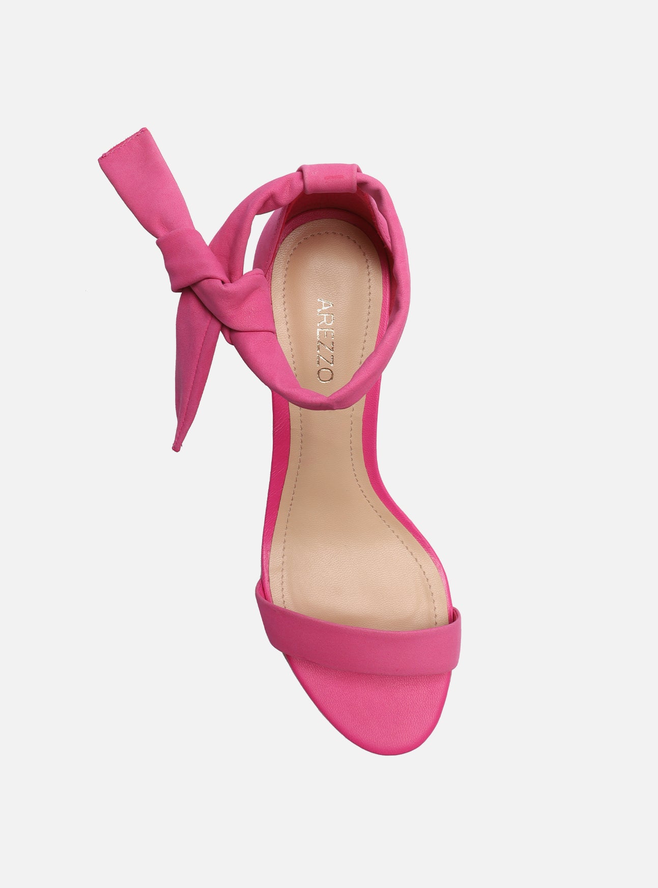 Isabelli Pink Mid Block Genuine Leather Sandal – Arezzo