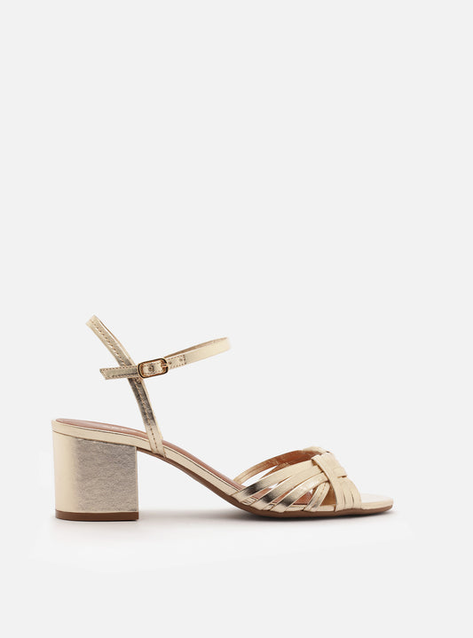 Nina Mid Block Eco Leather Sandal Sandals S/26