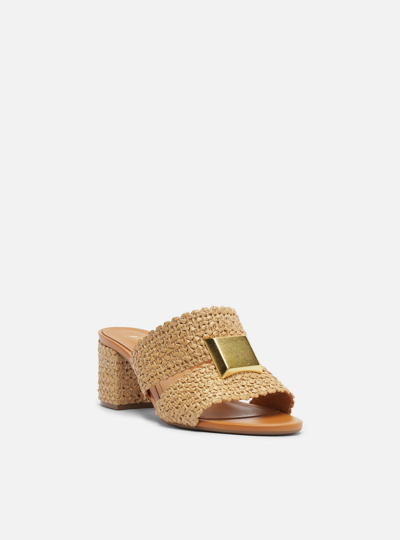 Jackie Mid Block Synthetic Sandal Sandals U/26