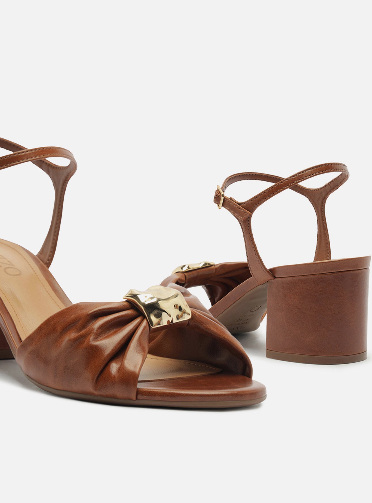 Juliette Mid Block Leather Sandal Sandals Fall 26