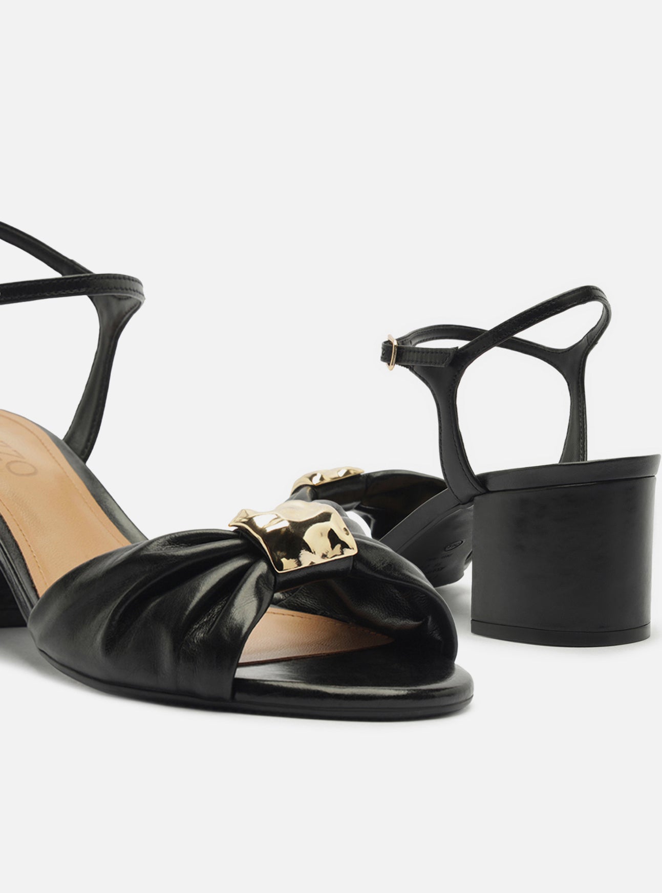 Juliette Mid Block Leather Sandal Sandals Fall 26