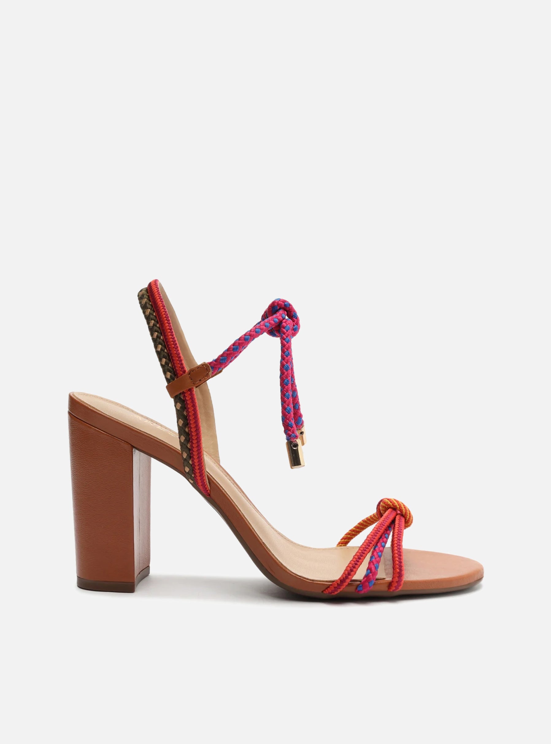 Multicolor Synthetic Camila High Block Sandal Side View
