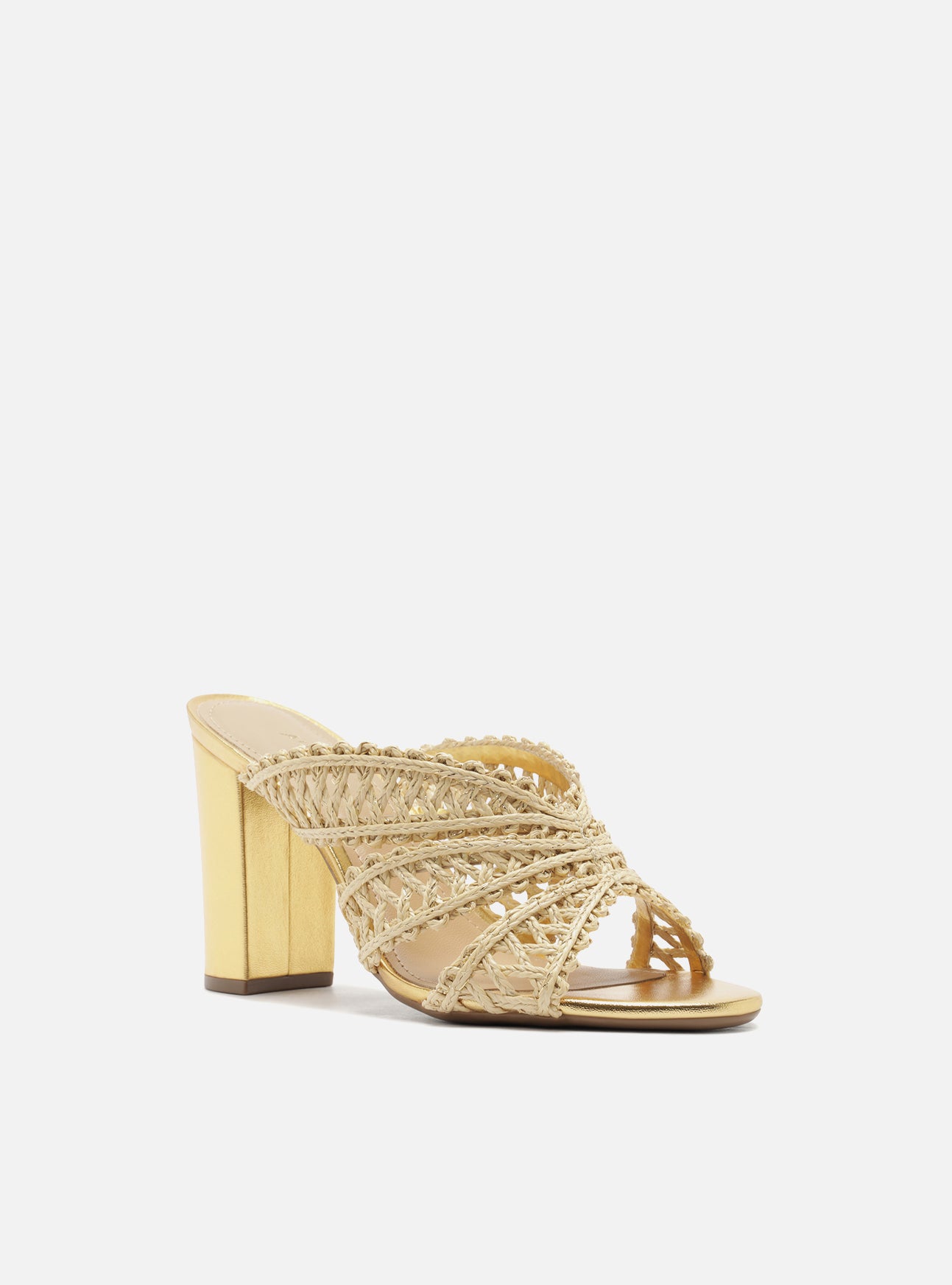 Ciara High Block Fabric Sandal Sandals S/26