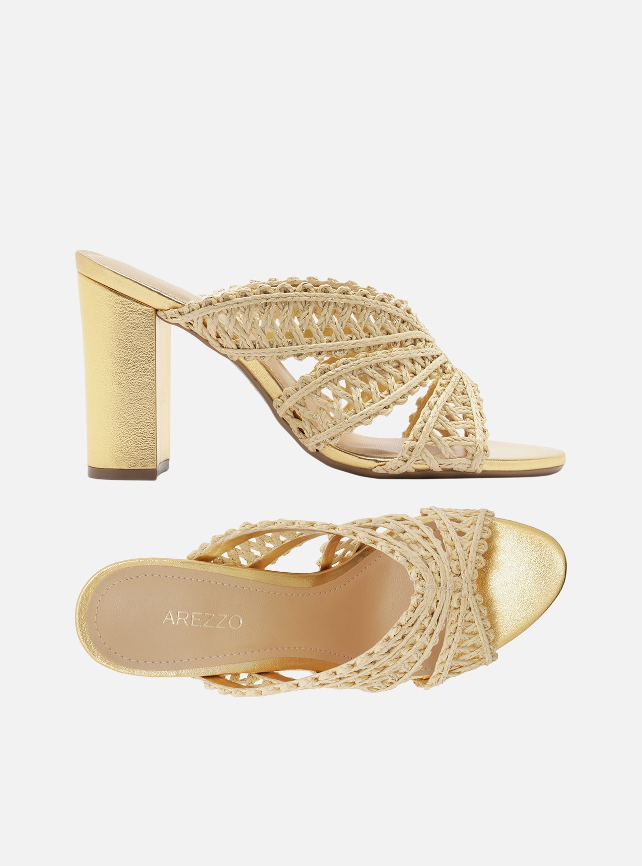 Ciara High Block Fabric Sandal Sandals S/26