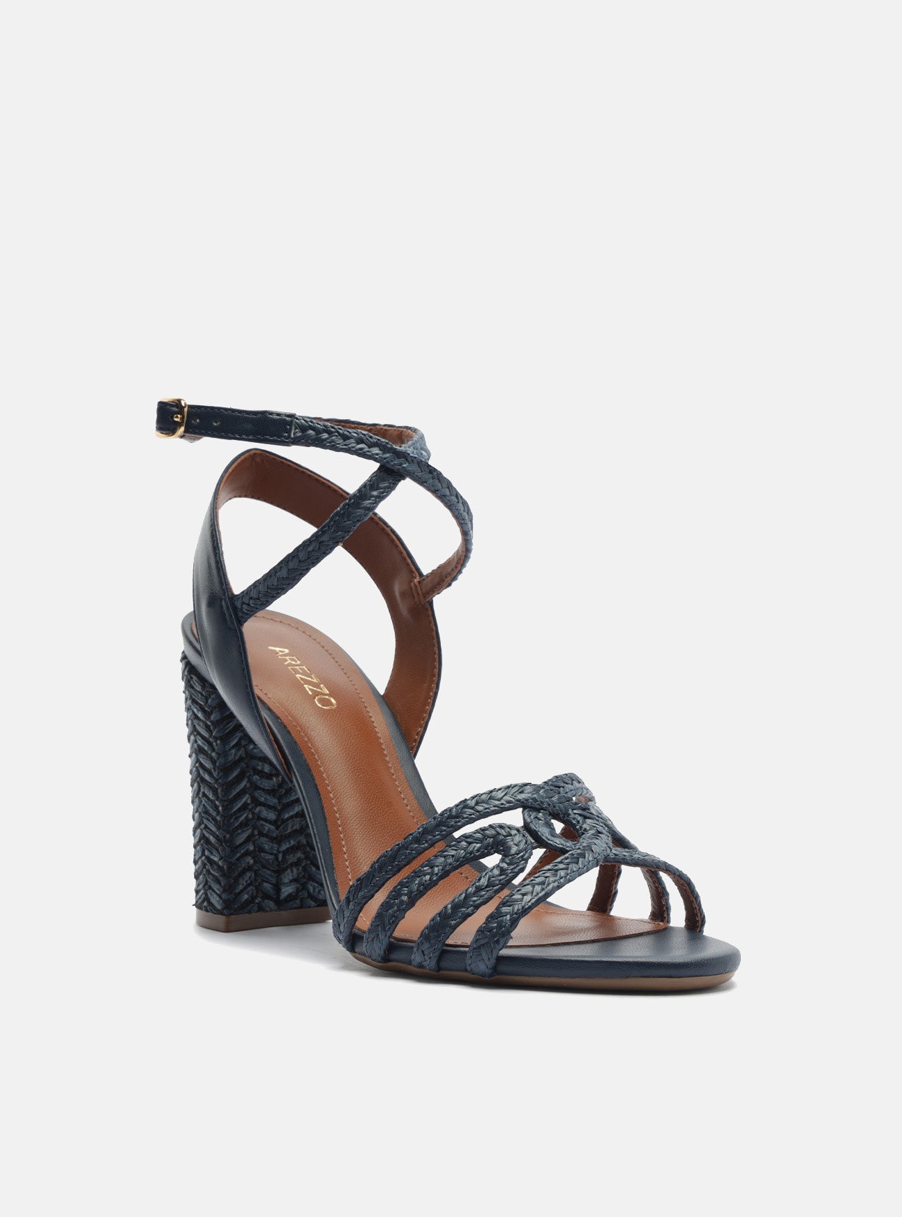 Aria High Block Synthetic Sandal Sandals U/26