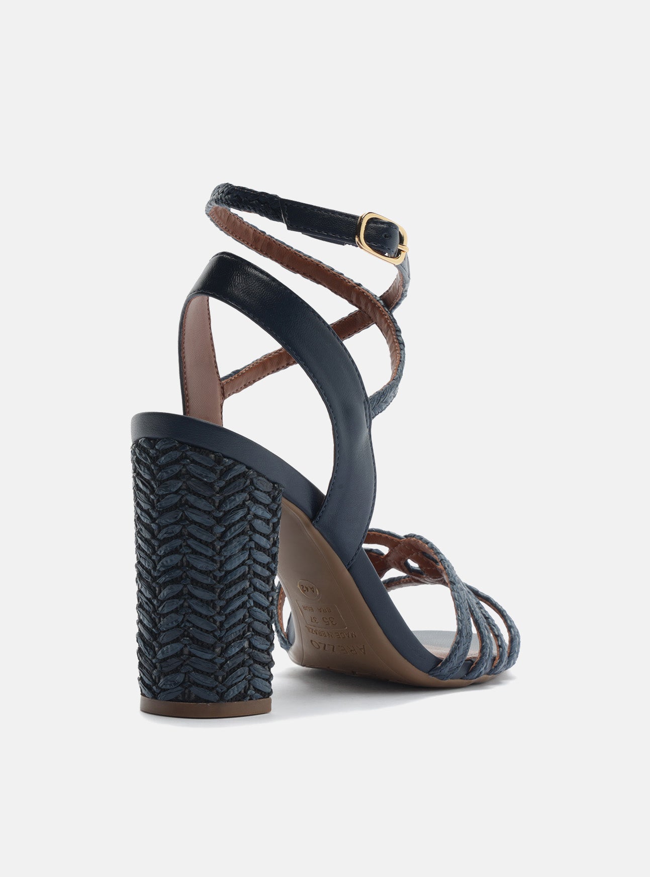 Aria High Block Synthetic Sandal Sandals U/26
