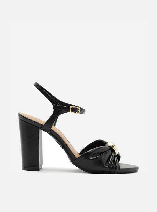 Juliette High Block Leather Sandal