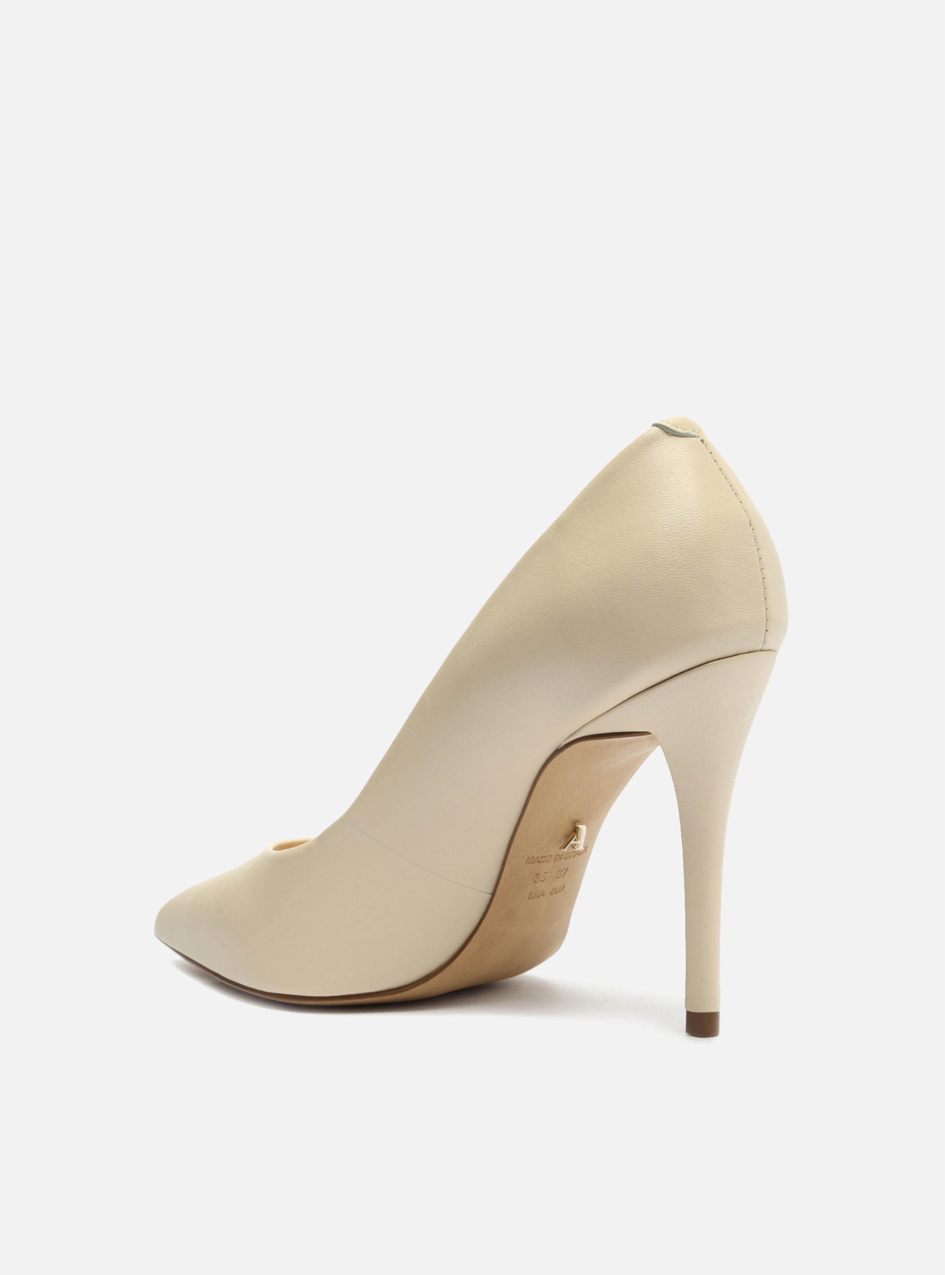 Gabriella High Stiletto Pump | Off White Leather Pump RESORT 23