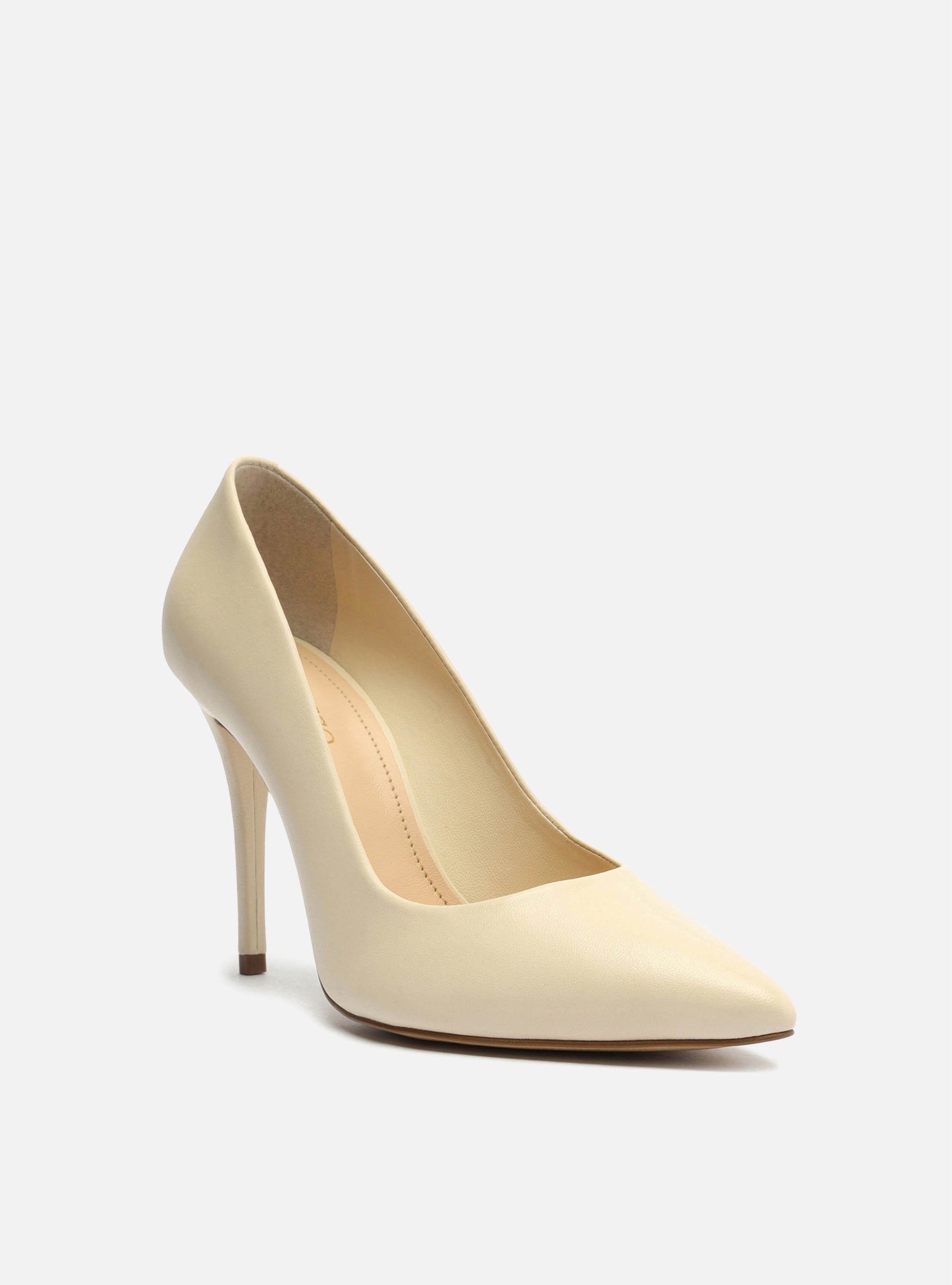 Gabriella High Stiletto Pump | Off White Leather Pump RESORT 23