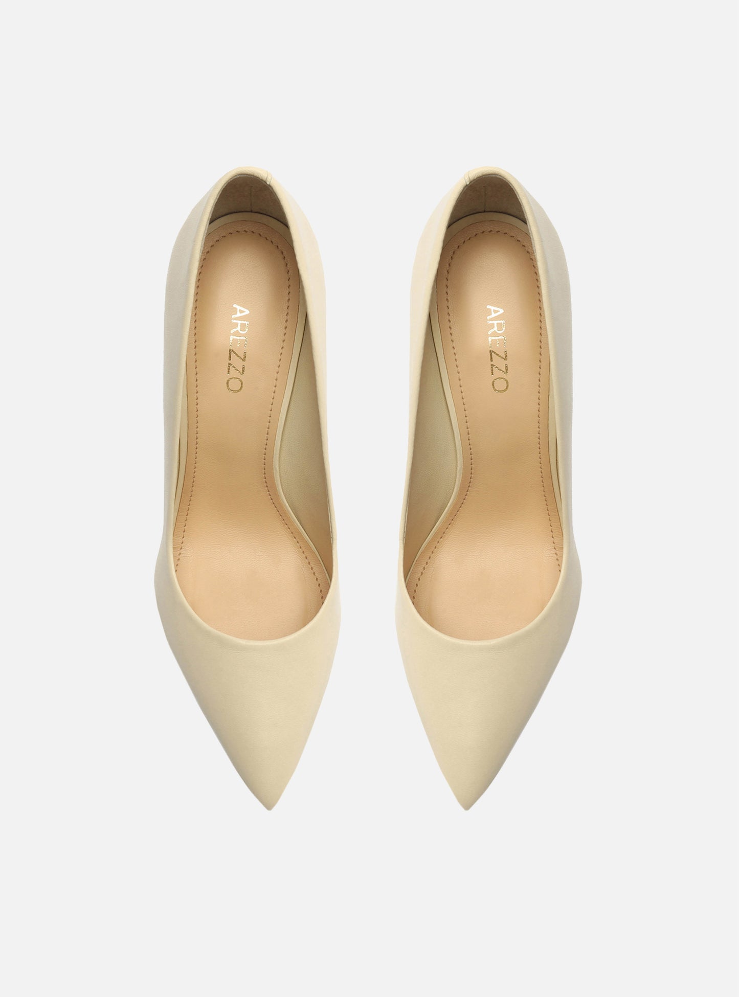 Gabriella High Stiletto Pump | Off White Leather Pump RESORT 23