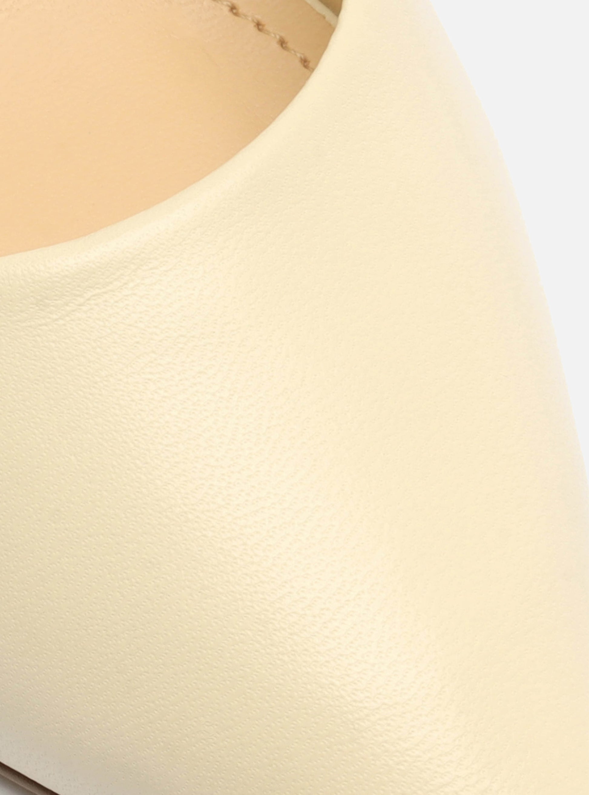 Gabriella High Stiletto Pump | Off White Leather Pump RESORT 23