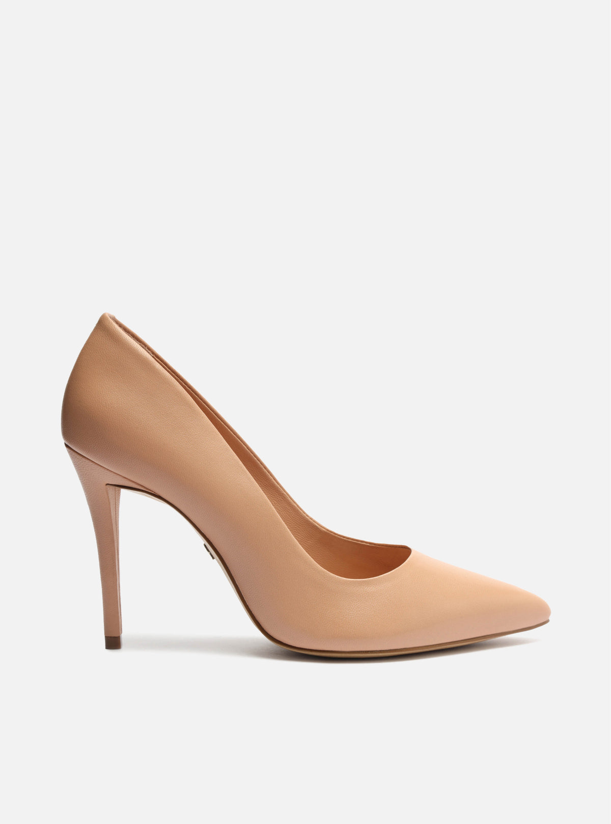 Gabriella High Stiletto Pump | Beige Leather Pumps RESORT 23