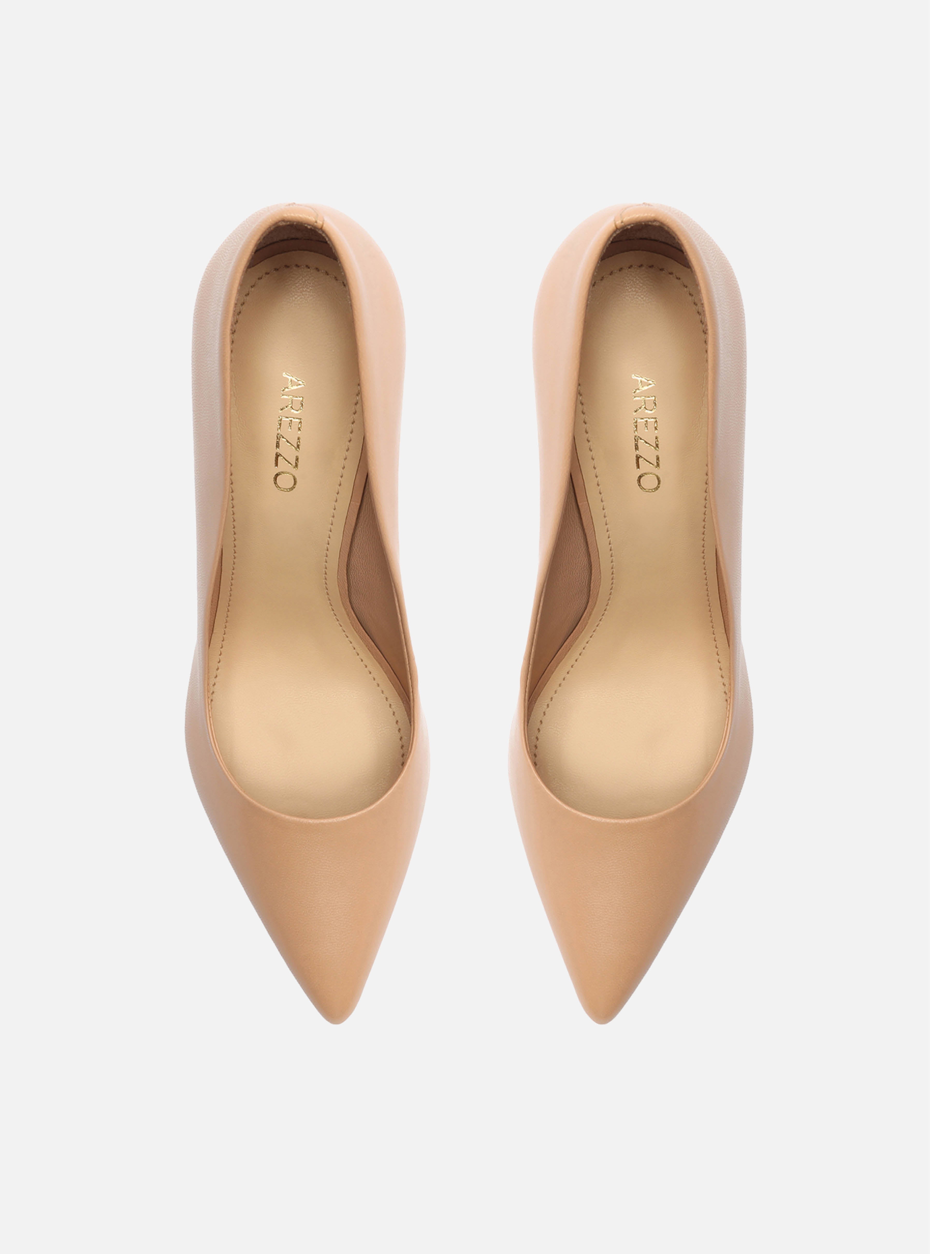 Gabriella High Stiletto Pump | Beige Leather Pumps RESORT 23
