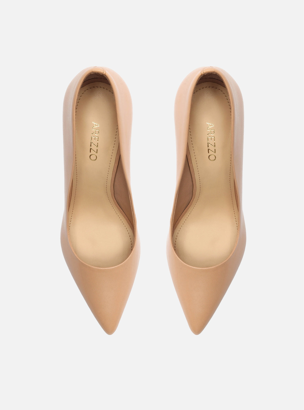 Gabriella High Stiletto Pump | Beige Leather Pumps RESORT 23