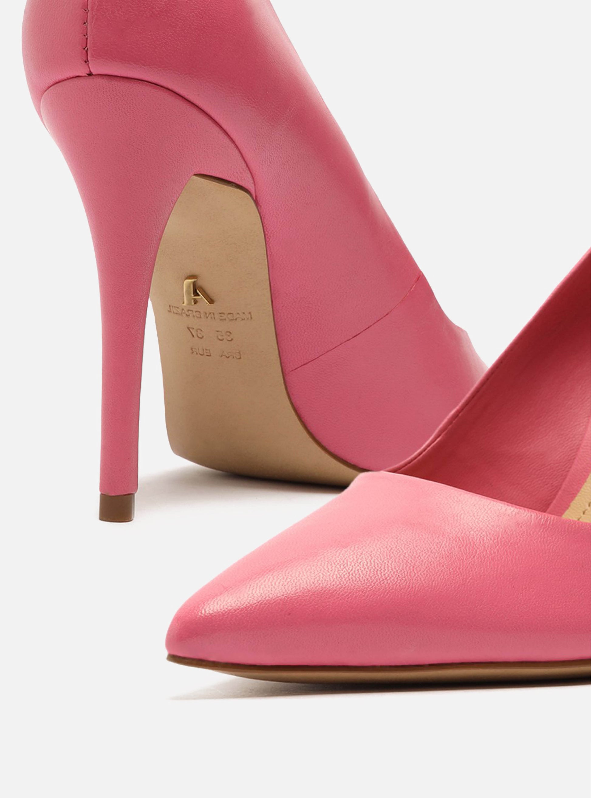 Gabriella High Stiletto Pump | Pink Leather Pump RESORT 23