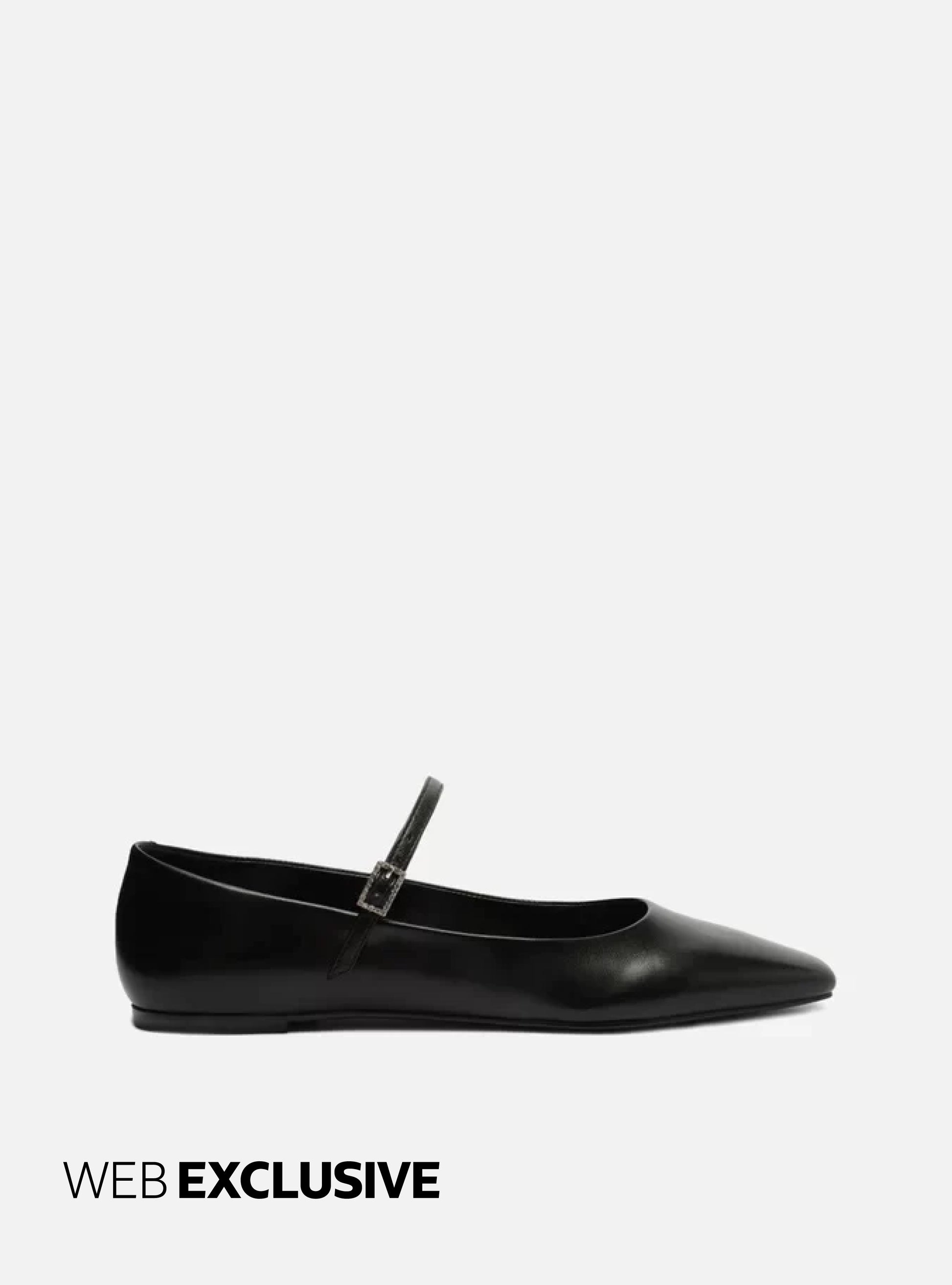 Eleanor Black Leather Ballet Shop Ballet Flats Arezzo