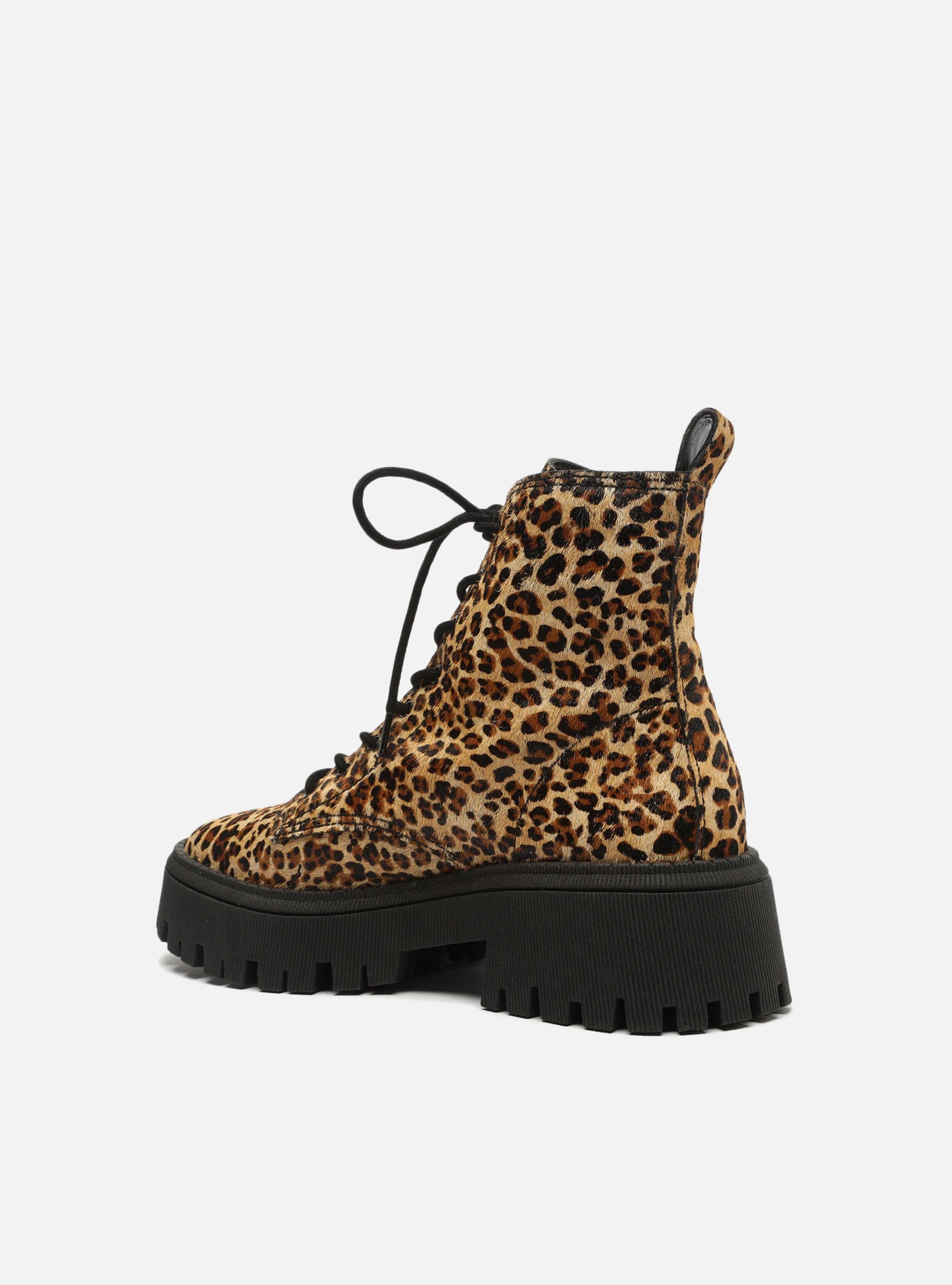 Cheetah platform booties hotsell