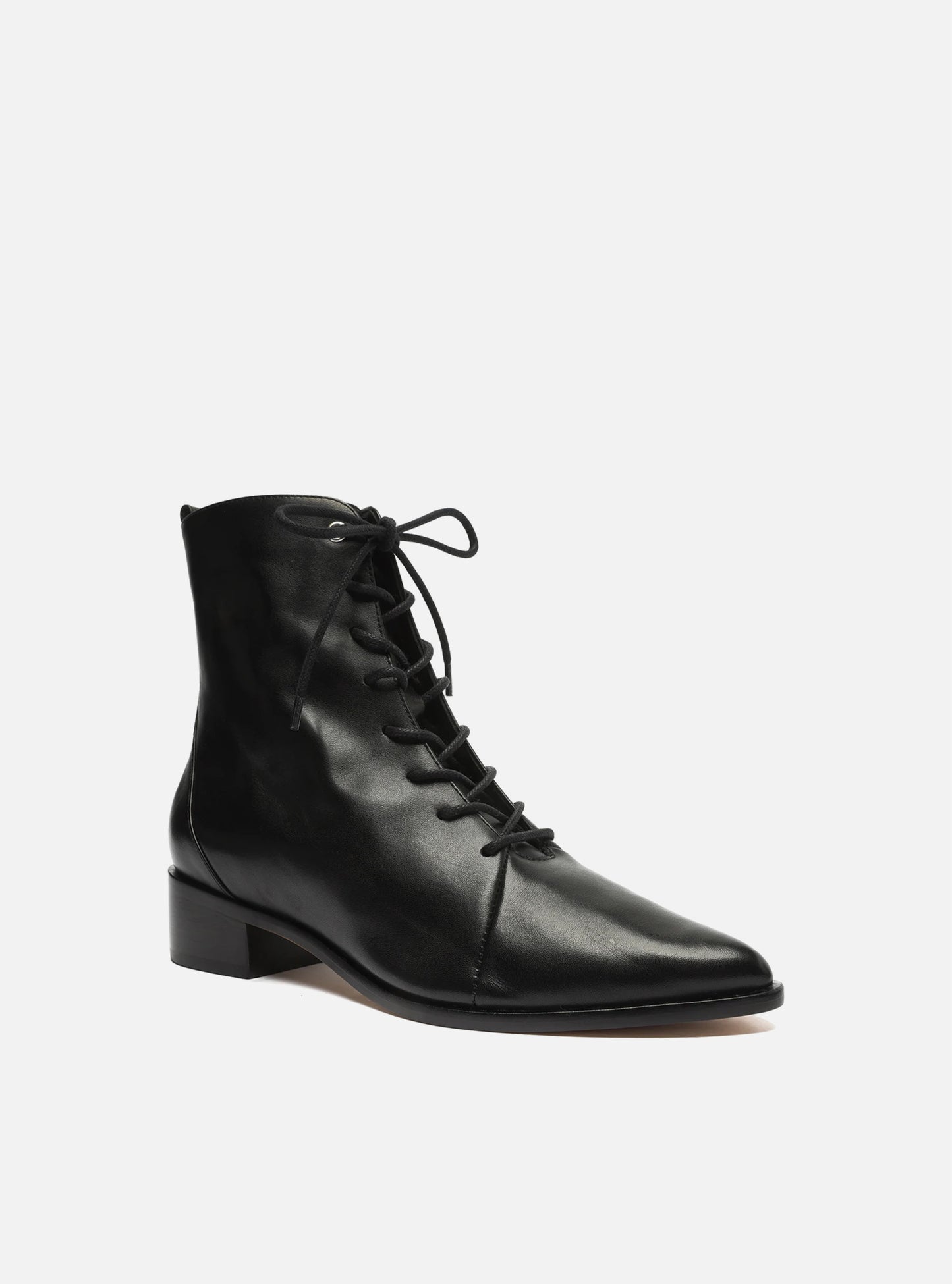 Steph Lace Up Leather Bootie