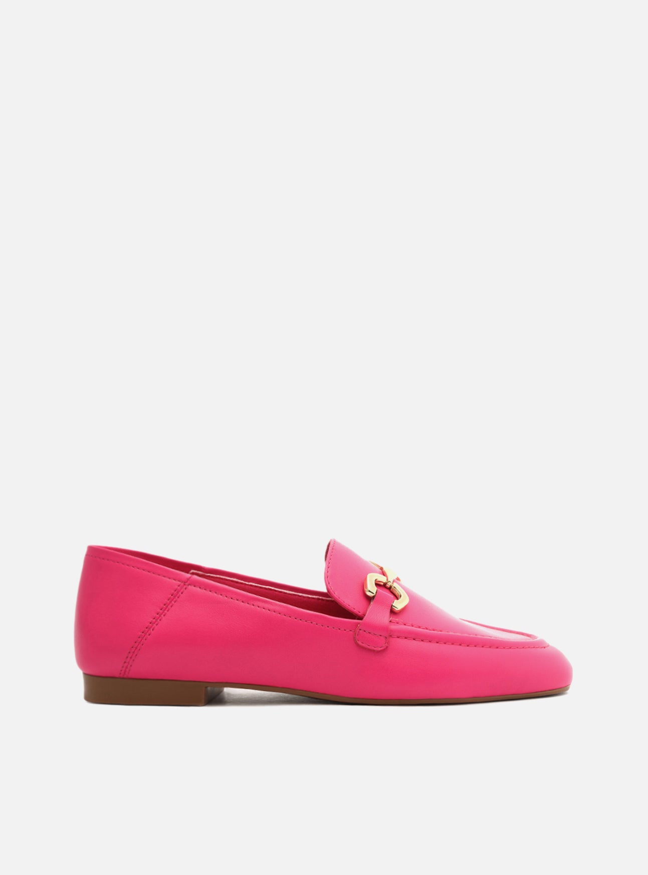 Emma Loafer | Pink Genuine Leather