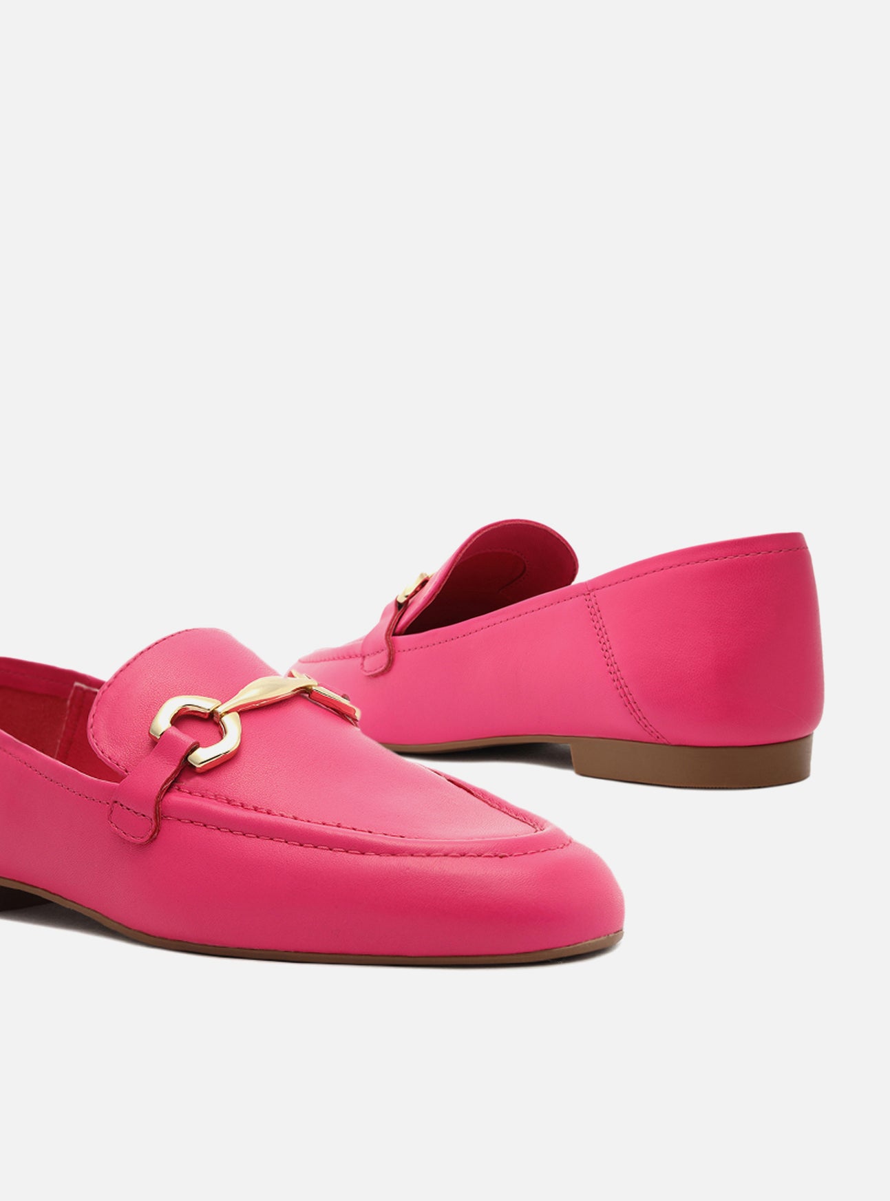 Emma Loafer | Pink Genuine Leather