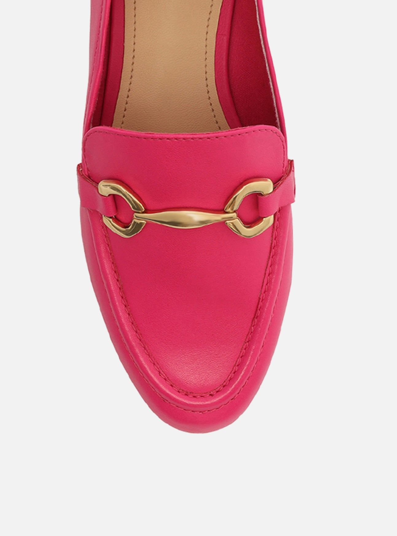 Emma Loafer | Pink Genuine Leather