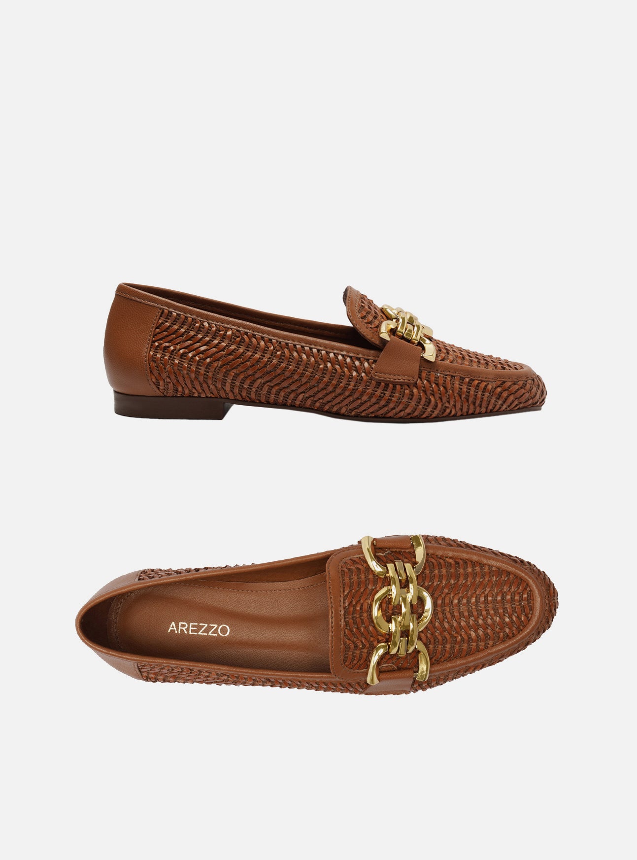 Arezzo Women s Elyse Loafers Roast Caramel Size 6.5