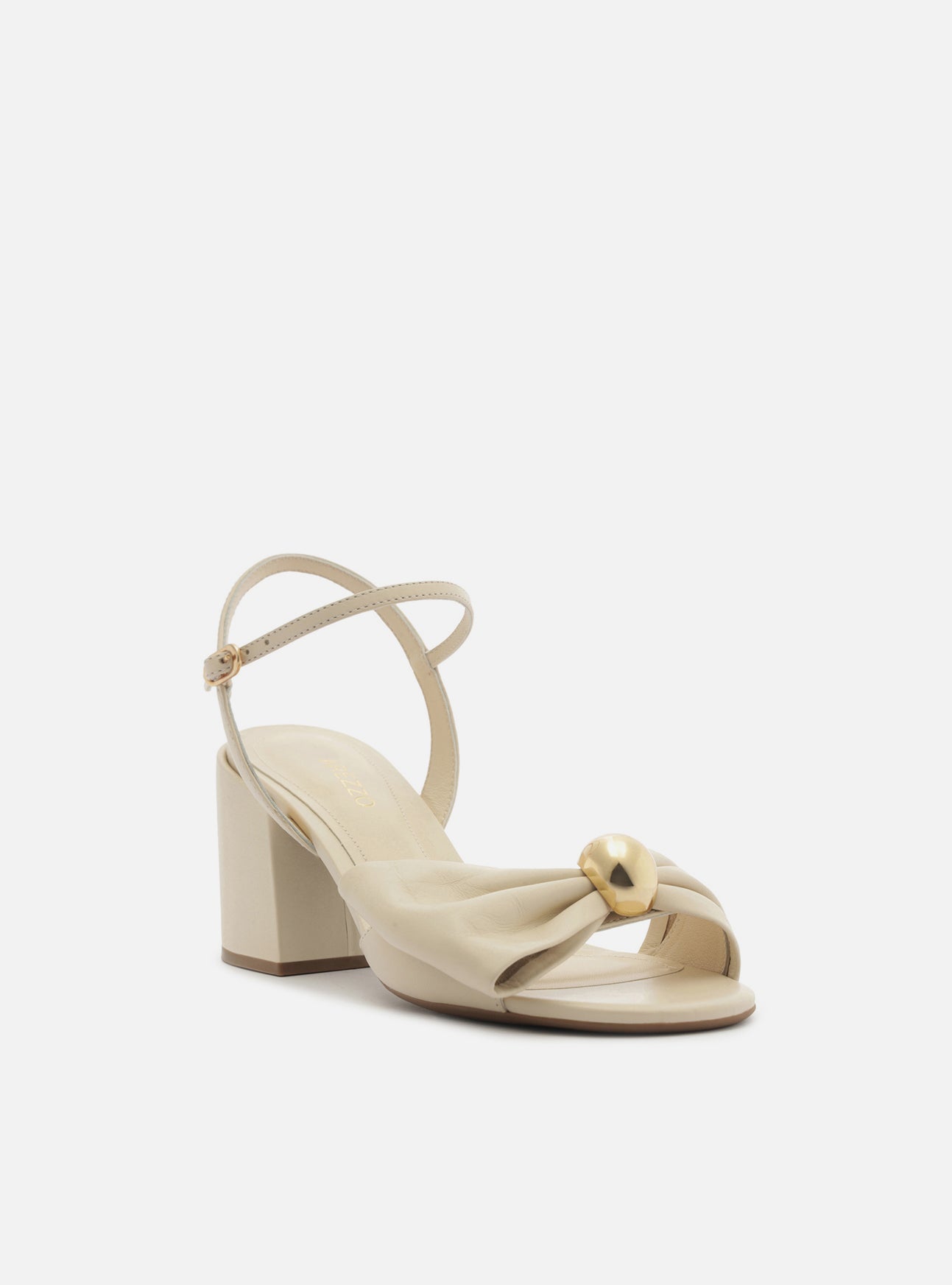 Rayna Mid Block Leather Sandal Sandal F/25