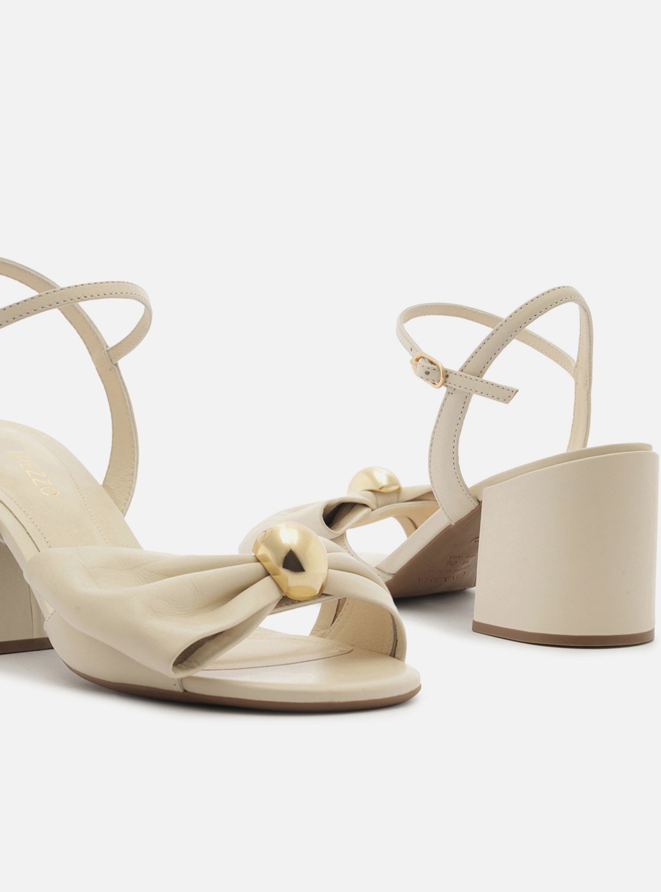 Rayna Mid Block Leather Sandal Sandal F/25