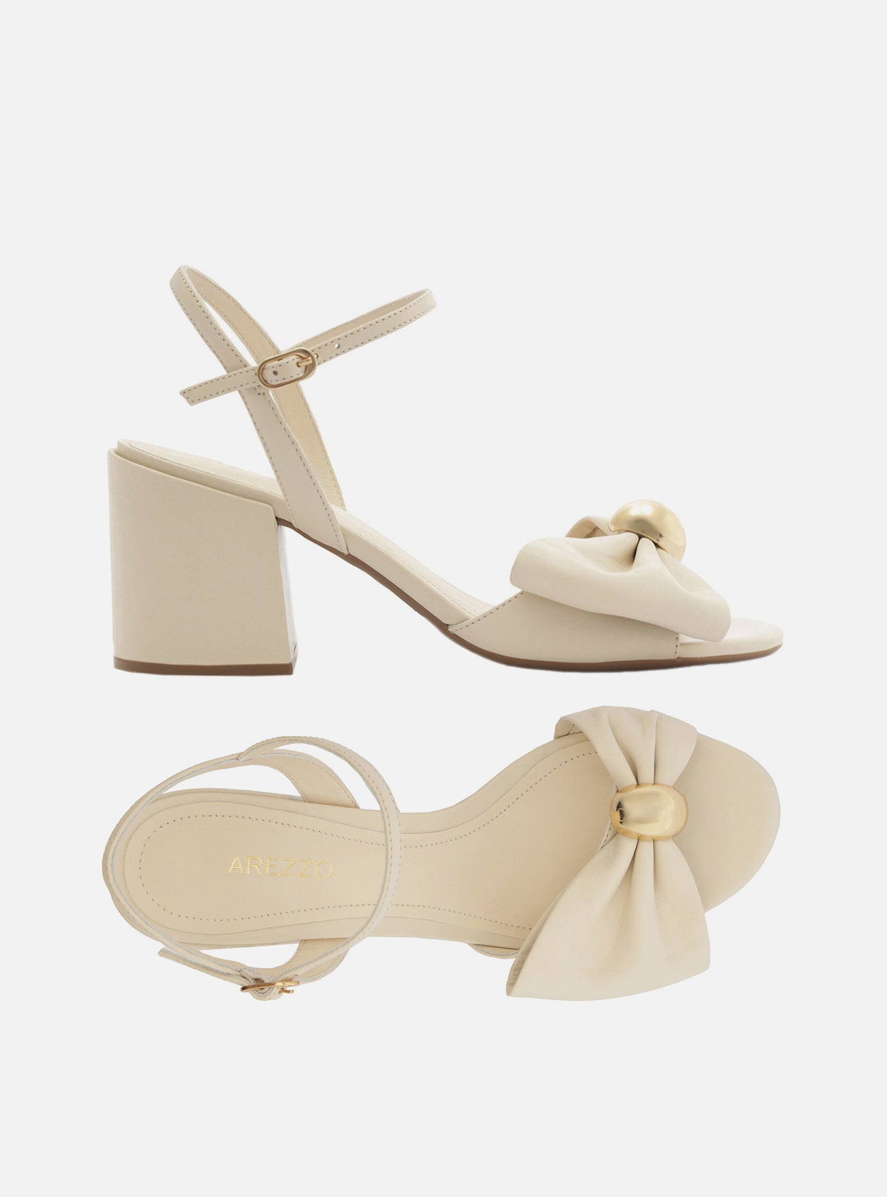 Rayna Mid Block Leather Sandal Sandal F/25
