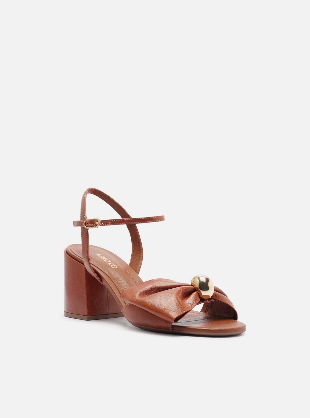 Rayna Mid Block Leather Sandal Sandal F/25