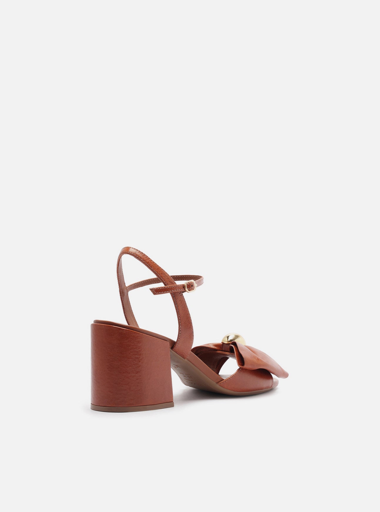 Rayna Mid Block Leather Sandal Sandal F/25