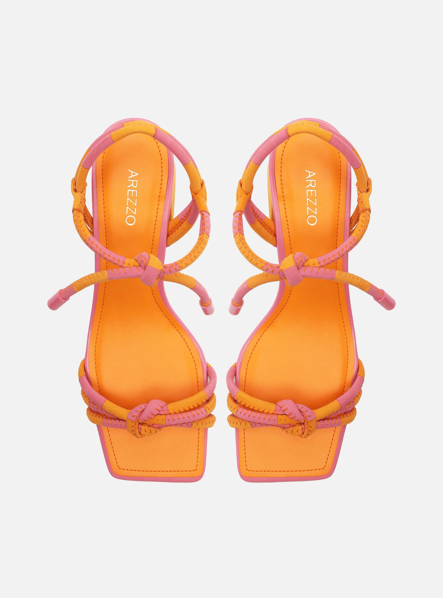 Camila Mid Block Sandal | Orange