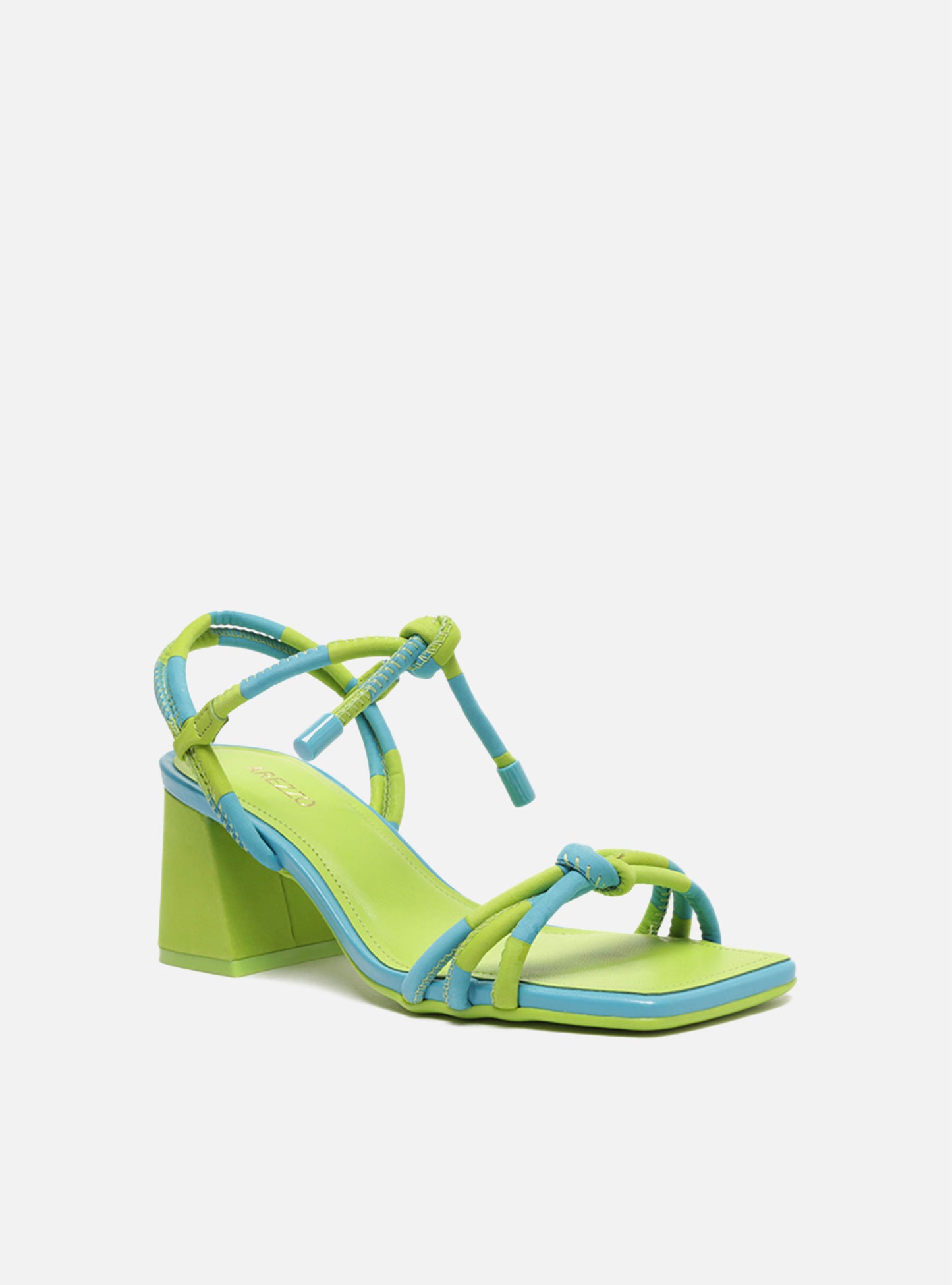 Camila Mid Block Sandal | Green Stylish Comfort