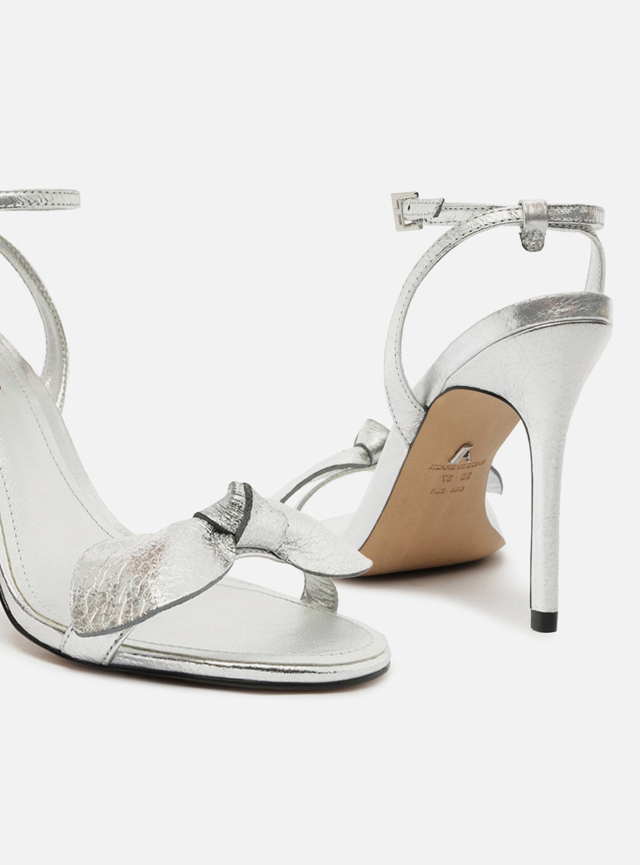 Alaia silver sandals hotsell