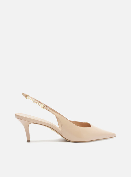 Rey Mid Stiletto Leather Pump Pumps R/26