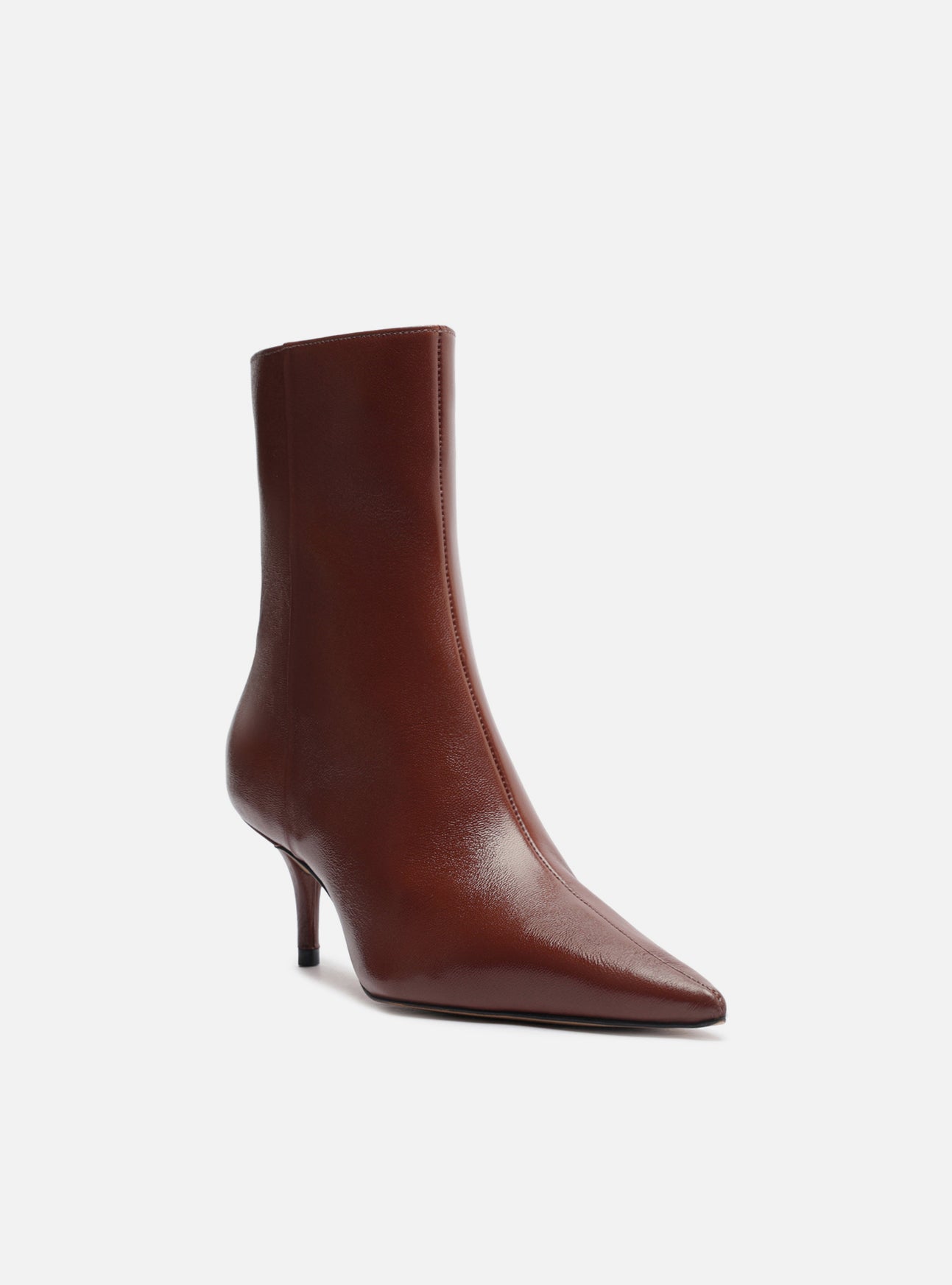 Sasha Low Stiletto Leather Boot Boot F/25