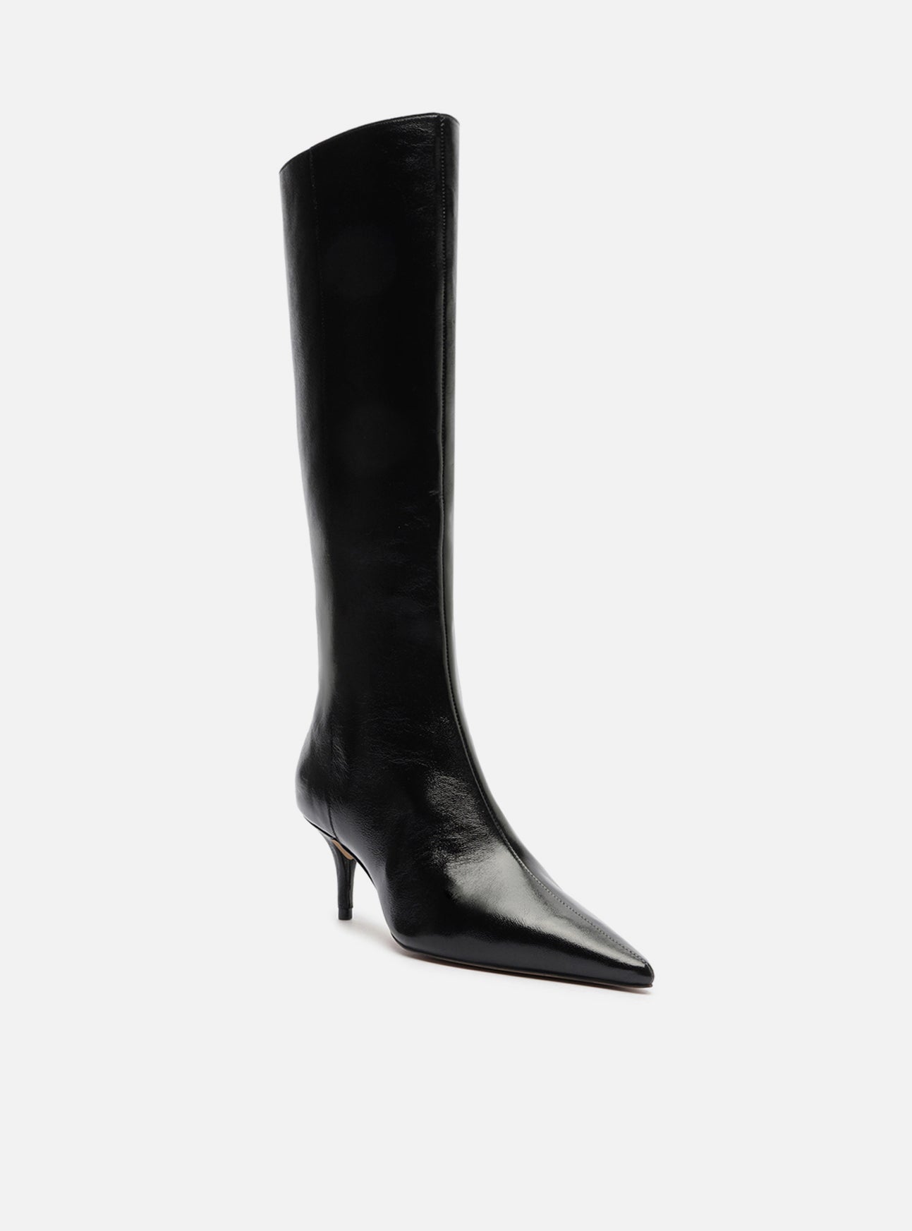Sasha Low Stiletto Leather Boot Boot F/25