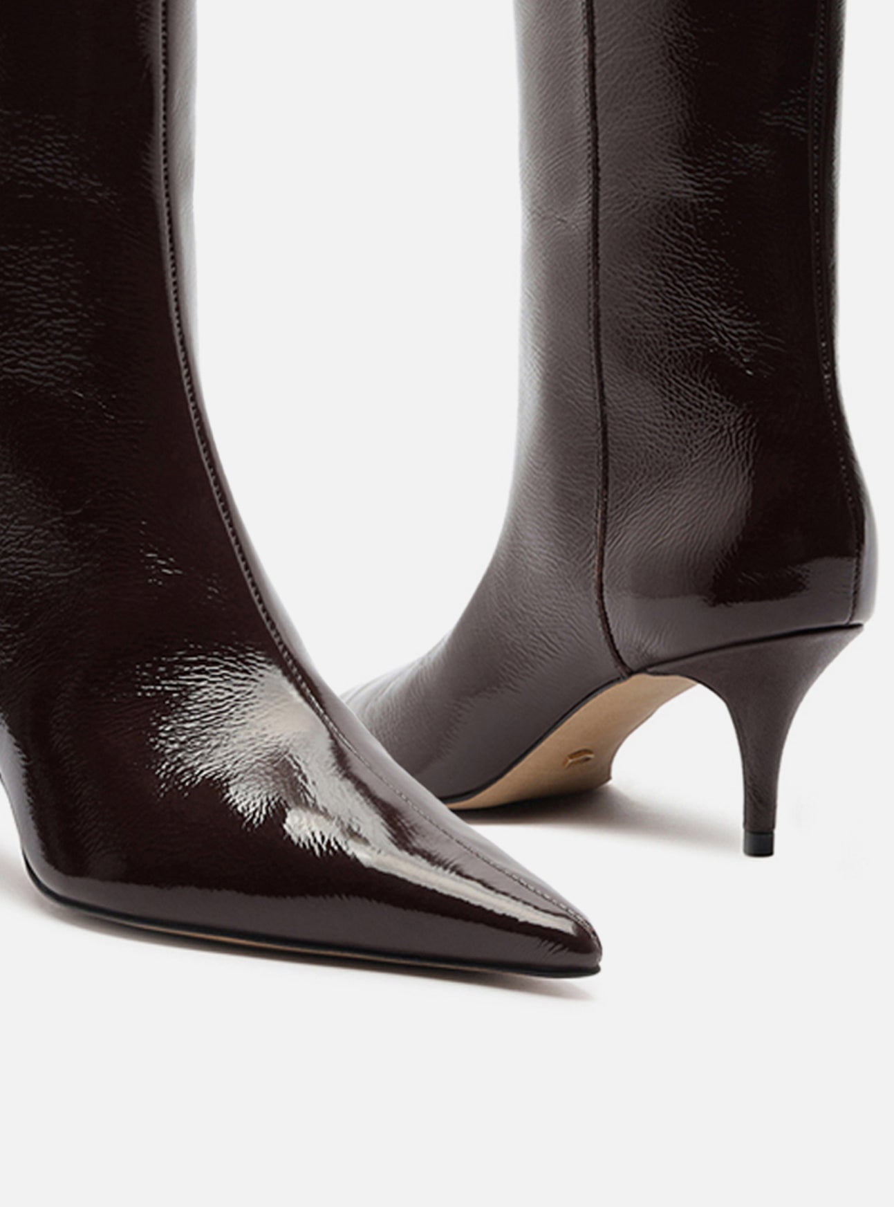 Sasha Low Stiletto Leather Boot Boot F/25