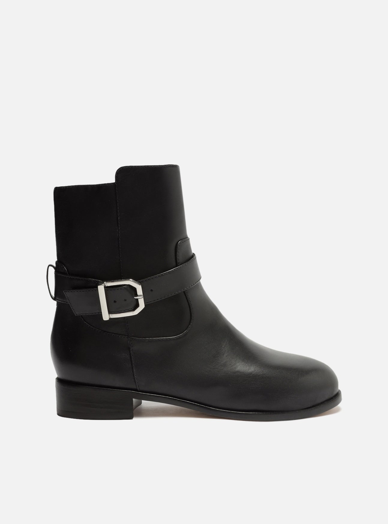 Samantha Black Low Block Genuine Leather Boot – Arezzo
