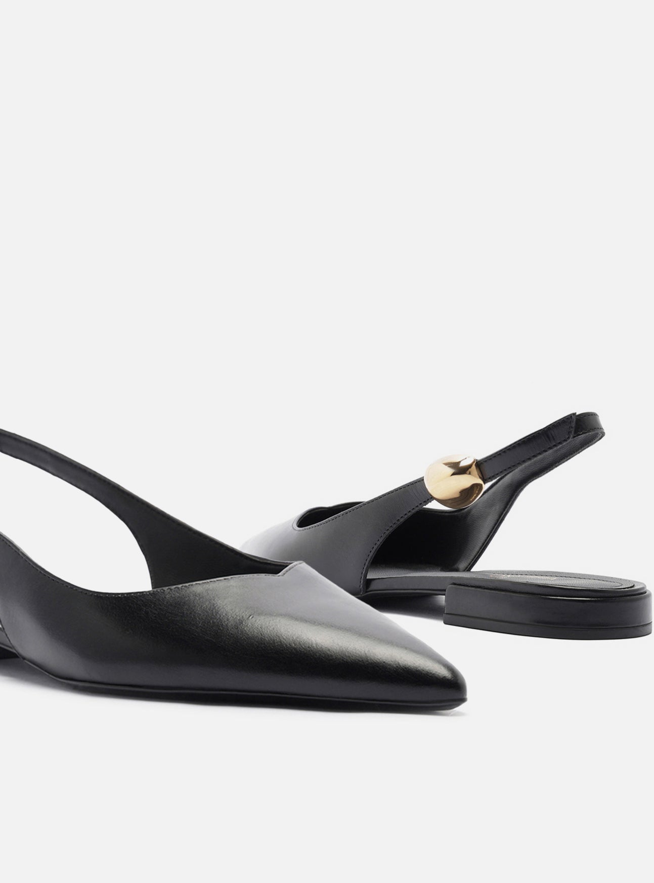 Farrah Ballet Leather Flat Ballerina F/25