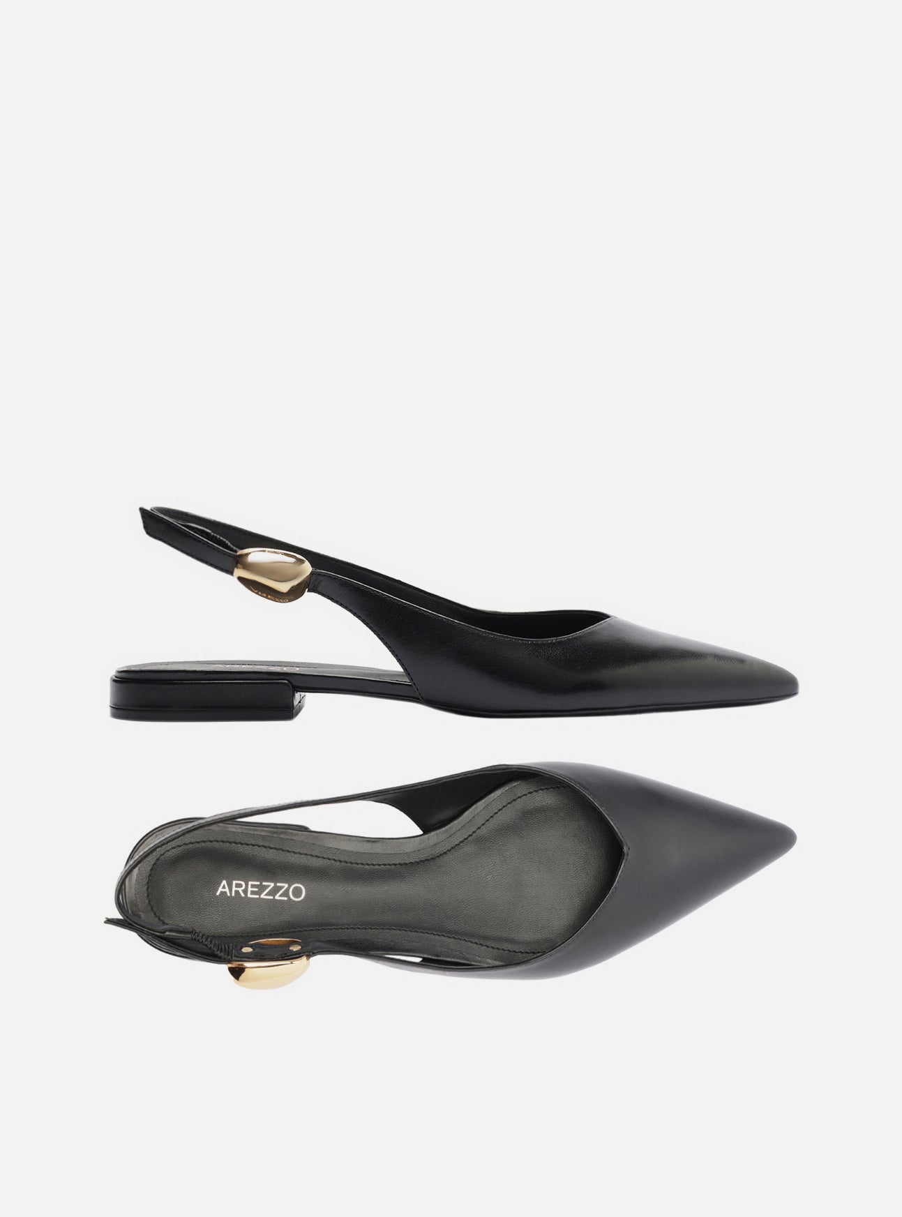 Farrah Ballet Leather Flat Ballerina F/25