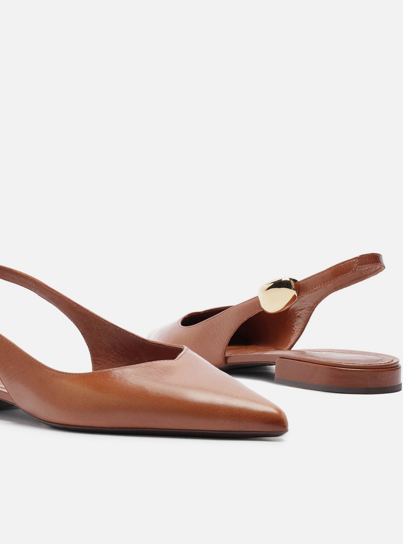 Farrah Ballet Leather Flat Ballerinas F/25
