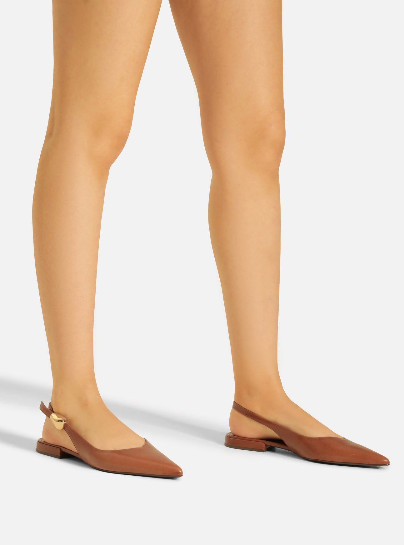 Farrah Ballet Leather Flat Ballerinas F/25