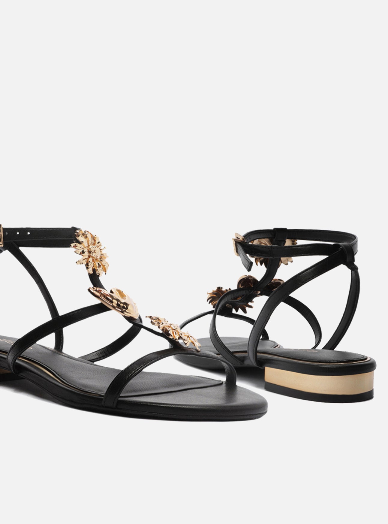 The Campaign Leather Flat Sandal
