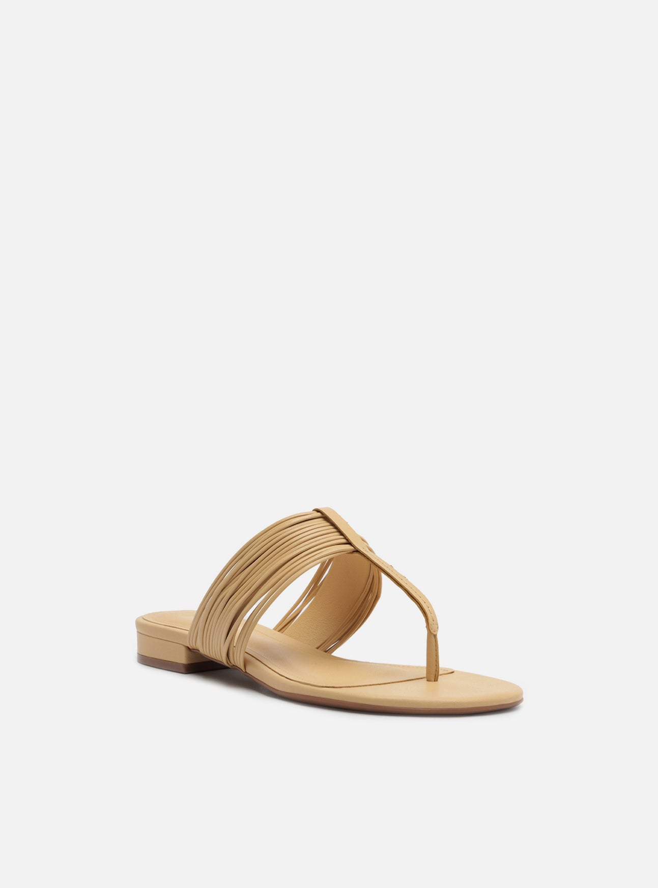 Elani Leather Flat Sandals S/26