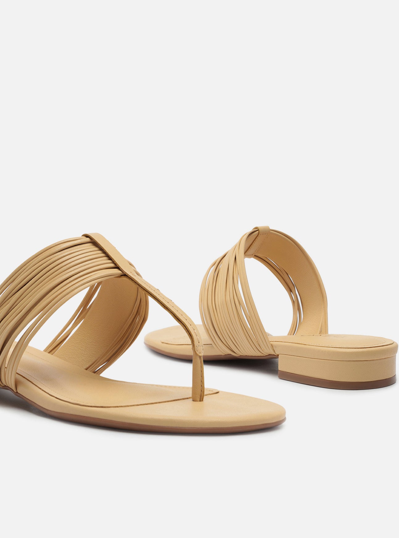 Elani Leather Flat Sandals S/26