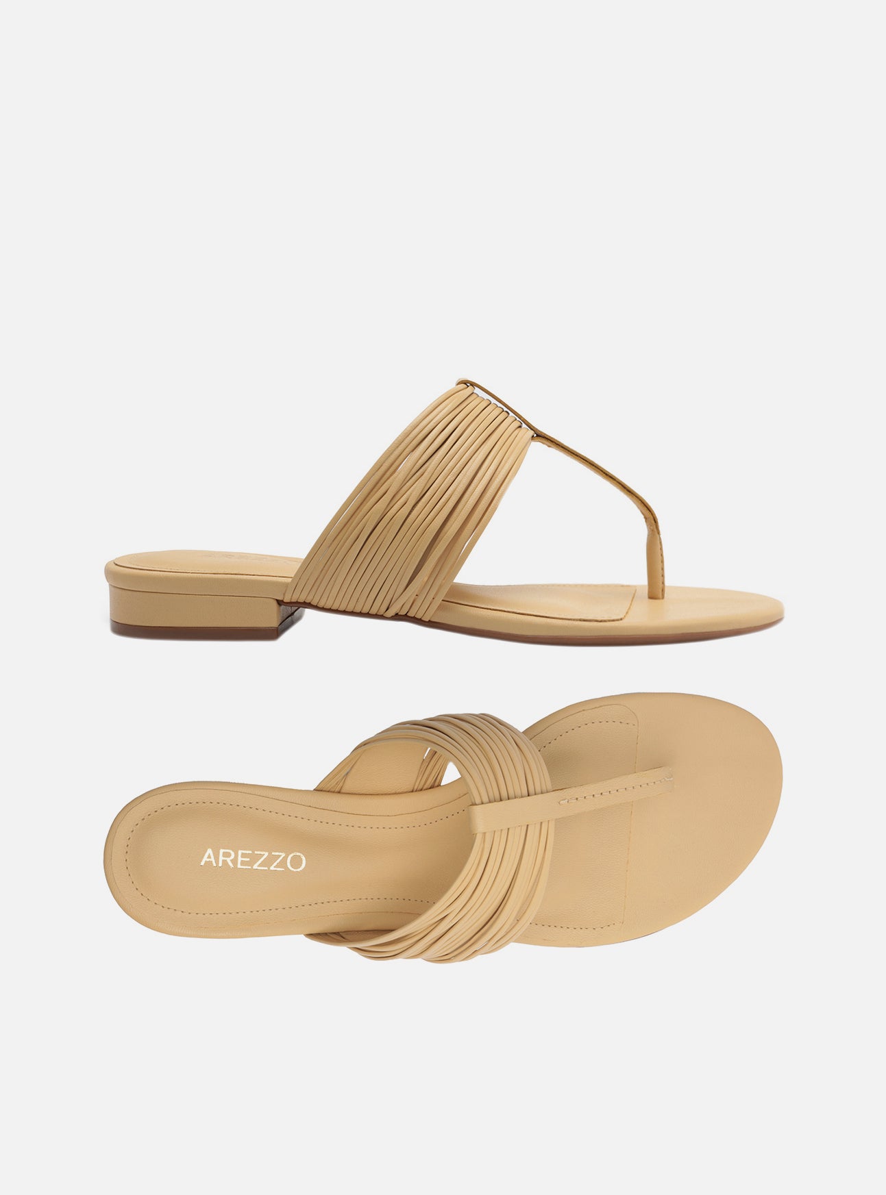 Elani Leather Flat Sandals S/26