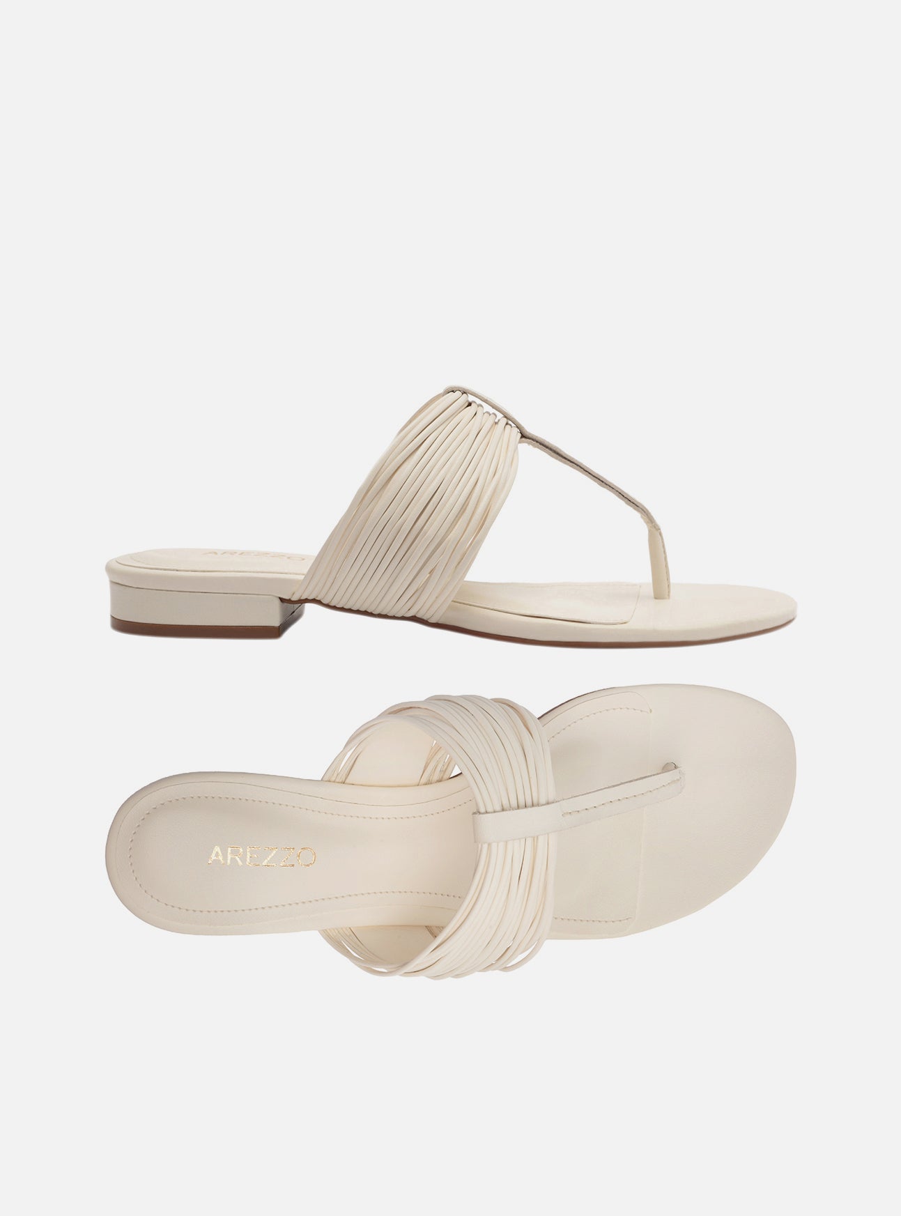 Elani Leather Flat Sandals S/26