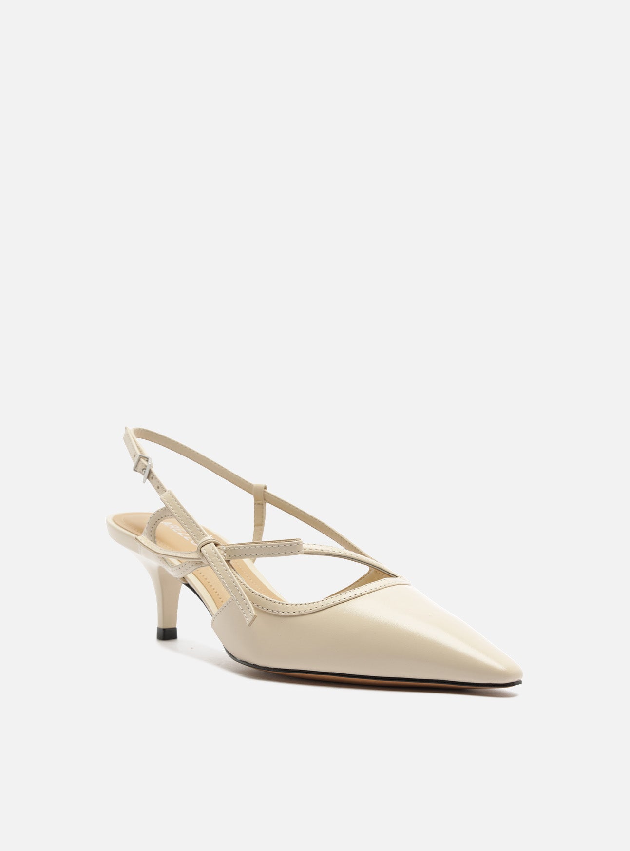 Tessa Mid Stiletto Leather Pump Pumps S/26