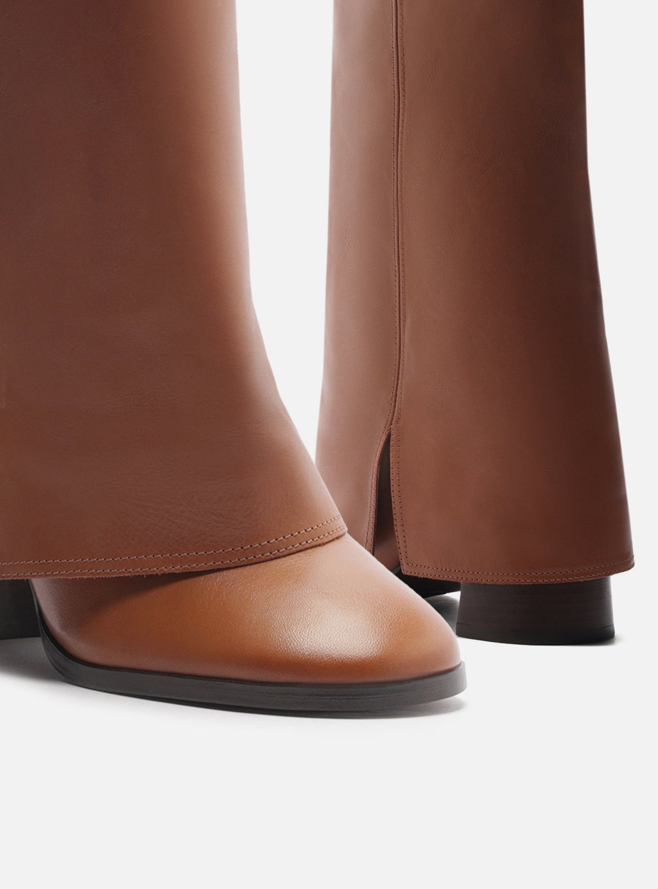 Harper Mid Block Leather Boot Boot F/25